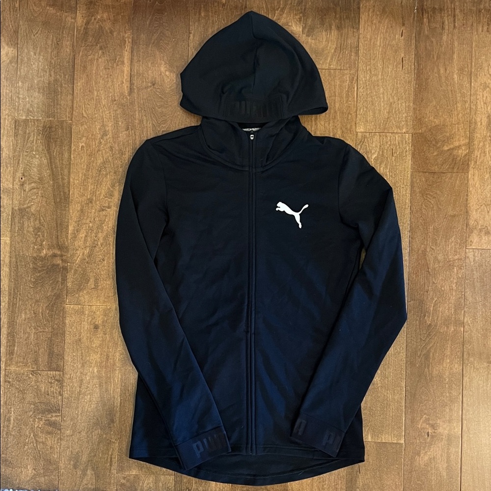 Puma Midnight Black Full-Zip Hoodie